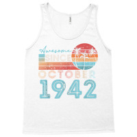 Vintage October 1942 92 Years Old 80th Birthday Men Women T Shirt Tank Top | Artistshot