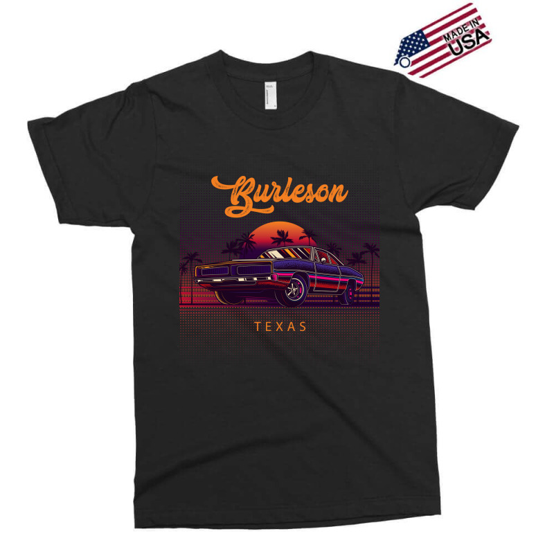 Burleson Texas Retro Vintage 80s 90s Muscle Cars Retrowave Aesthetic Exclusive T-shirt by pancakespienova | Artistshot