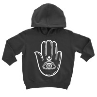 Hand Eye Hamsa Minimal Art Chanukah Festival Jewish Gift Toddler Hoodie | Artistshot