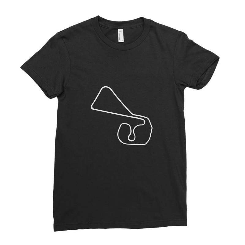 Sachsenring [outline] Ladies Fitted T-Shirt by HeatherThomas | Artistshot