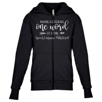 Womens Speech Language Pathology Gift For Speech Therapist V Neck T Sh Youth Zipper Hoodie | Artistshot