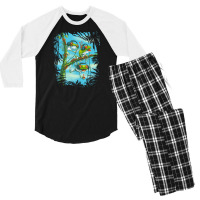 Tree Frog Trio Chillin' Men's 3/4 Sleeve Pajama Set | Artistshot