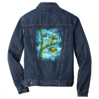 Tree Frog Trio Chillin' Men Denim Jacket | Artistshot