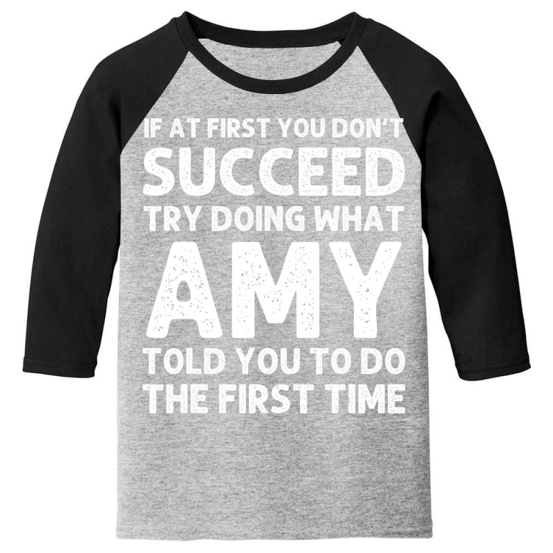 Amy Name Personalized Birthday Christmas Joke Youth 3/4 Sleeve | Artistshot