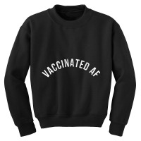 Womens Vaccinated Af Pro Vaccine Vaccination Science 2021 V Neck T Shi Youth Sweatshirt | Artistshot