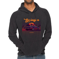 Burlington Iowa Retro Vintage 80s 90s Muscle Cars Retrowave Aesthetic Vintage Hoodie | Artistshot