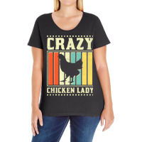 Chicken Cock Crazy Chicken Lady 150 Hen Chick Ladies Curvy T-shirt | Artistshot