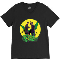 Funny Green Hornet V-neck Tee | Artistshot