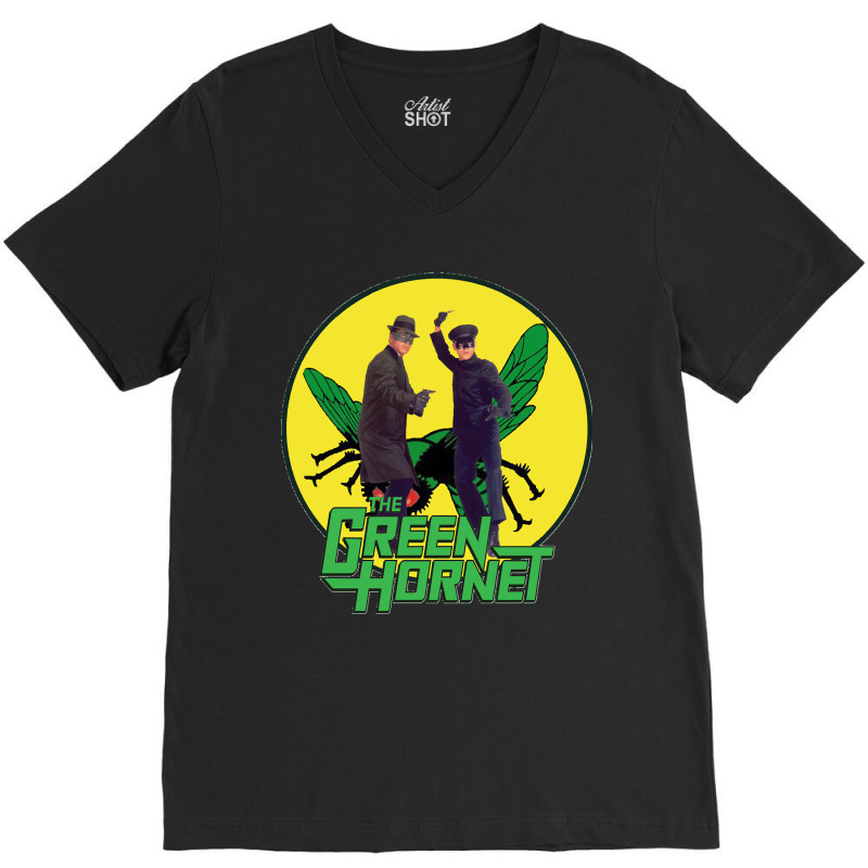 Funny Green Hornet V-neck Tee | Artistshot