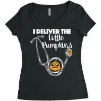 Obgyn Halloween I Deliver The Little Pumpkins Women's Triblend Scoop T-shirt | Artistshot