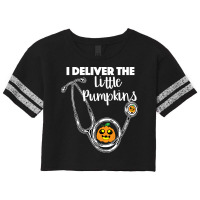 Obgyn Halloween I Deliver The Little Pumpkins Scorecard Crop Tee | Artistshot