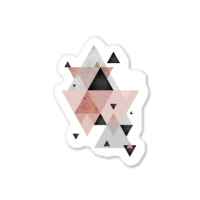 Geometric Compilation In Rose Gold And Blush Pink Sticker | Artistshot