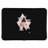 Geometric Compilation In Rose Gold And Blush Pink Rectangle Patch | Artistshot