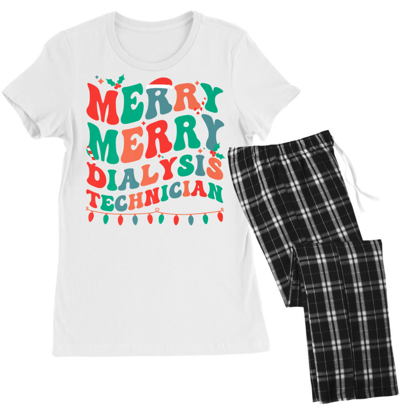 Merry Dialysis Technician Christmas Dialysis Tech Xmas Party Premium T Women's Pajamas Set by zhypuhomata | Artistshot