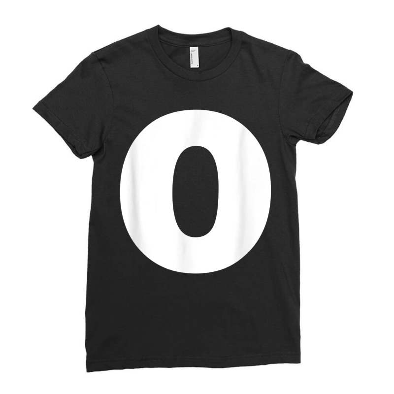 Letter O Capital Alphabet Monogram Initial Ladies Fitted T-Shirt by TiffaneyAitchison | Artistshot