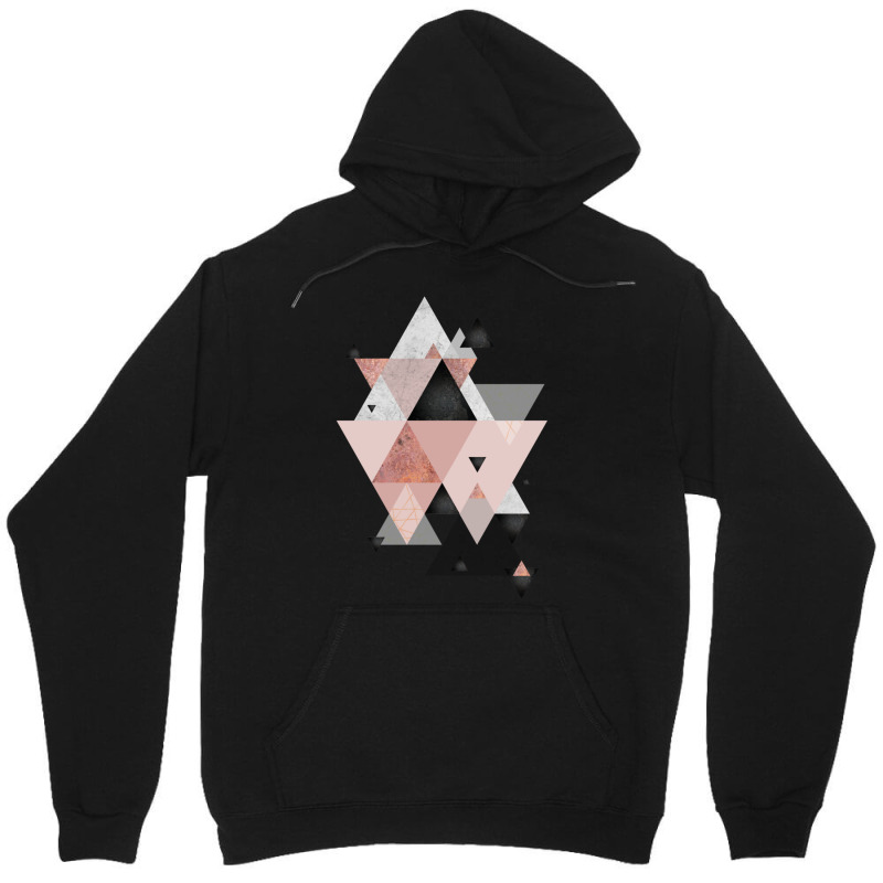 Geometric Compilation In Rose Gold And Blush Pink Unisex Hoodie | Artistshot