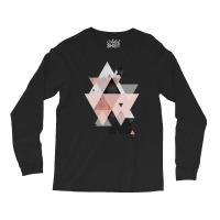 Geometric Compilation In Rose Gold And Blush Pink Long Sleeve Shirts | Artistshot