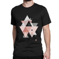 Geometric Compilation In Rose Gold And Blush Pink Classic T-shirt | Artistshot