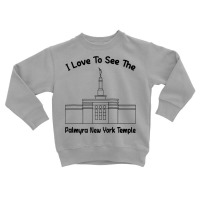 Palmyra Ny Temple, I Love To See My Temple, Primary Raglan Baseball Te Toddler Sweatshirt | Artistshot