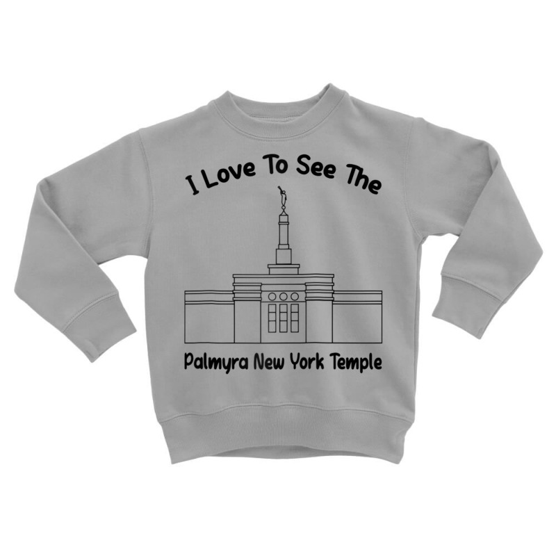 Palmyra Ny Temple, I Love To See My Temple, Primary Raglan Baseball Te Toddler Sweatshirt by cm-arts | Artistshot