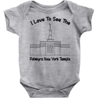 Palmyra Ny Temple, I Love To See My Temple, Primary Raglan Baseball Te Baby Bodysuit | Artistshot