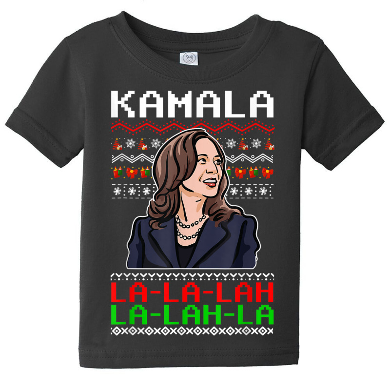 Santa Kamala Ugly Christmas Sweater Meme Kamalalala Baby Tee | Artistshot