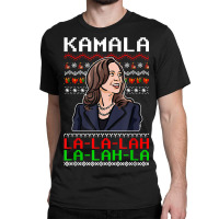 Santa Kamala Ugly Christmas Sweater Meme Kamalalala Classic T-shirt | Artistshot