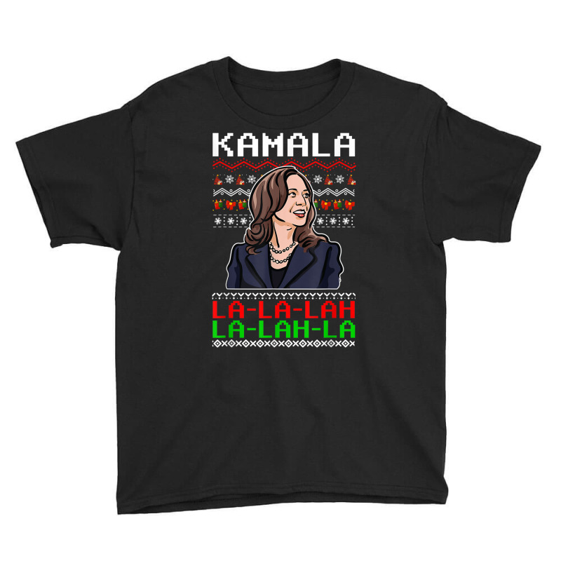 Santa Kamala Ugly Christmas Sweater Meme Kamalalala Youth Tee | Artistshot