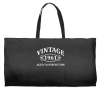 Vintage 1961 Aged To Perfection Weekender Totes | Artistshot