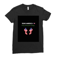 Dear America Sorry About Josh Hawley Dead Graphic Ladies Fitted T-shirt | Artistshot