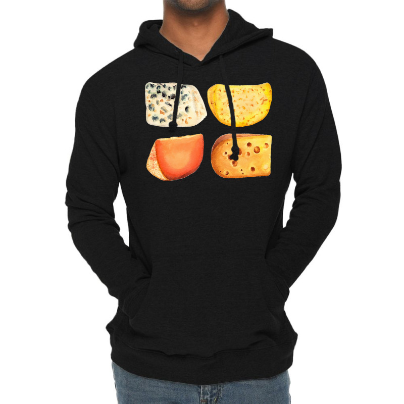 Different,types,of,cheese,cheese,pack,-,blue,cheese,,maasdam,,cheddar, Lightweight Hoodie by thymeartiste | Artistshot