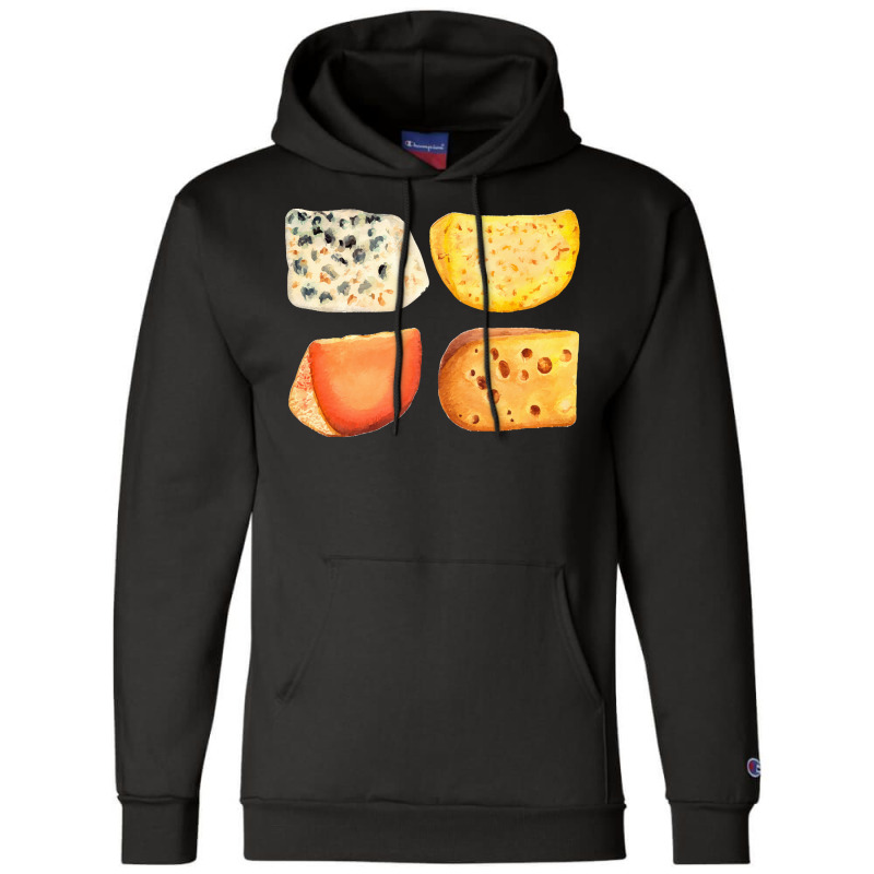 Different,types,of,cheese,cheese,pack,-,blue,cheese,,maasdam,,cheddar, Champion Hoodie by thymeartiste | Artistshot