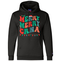 Merry Certified Registered Nurse Anesthetist Christmas Zip Hoodie Champion Hoodie | Artistshot