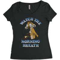 Funny Lion And King Timon Watch The Morning Breath Women's Triblend Scoop T-shirt | Artistshot