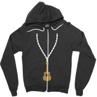 Collana D'oro Chitarrista Chitarra Zipper Hoodie | Artistshot