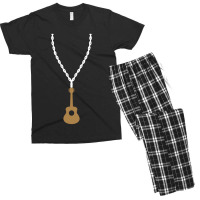 Collana D'oro Chitarrista Chitarra Men's T-shirt Pajama Set | Artistshot