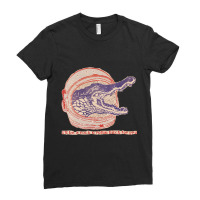 Alligator Space Invader Ladies Fitted T-shirt | Artistshot