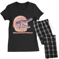 Alligator Space Invader Women's Pajamas Set | Artistshot