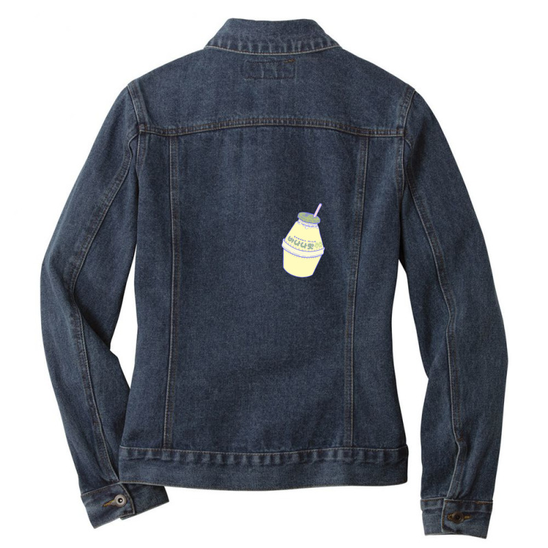 Banana Milk Ladies Denim Jacket by PamelaKinney | Artistshot