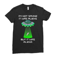 Amputee Leg Foot Amputation Ufo Alien Abduction Joke Ladies Fitted T-shirt | Artistshot