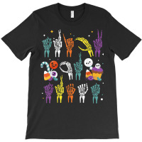 Trick Or Treat Asl Hands American Sign Language Halloween T Shirt T-shirt | Artistshot