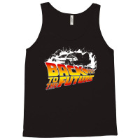 Back To The Future - Delorean White Stencil Fan Art Tank Top | Artistshot