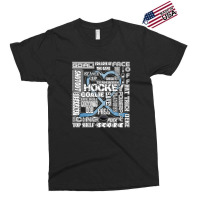 Ice Blue Heart Hockey Words Exclusive T-shirt | Artistshot