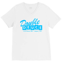 Retro 80s Double Deuce Roadhouse Sweatshirt V-neck Tee | Artistshot