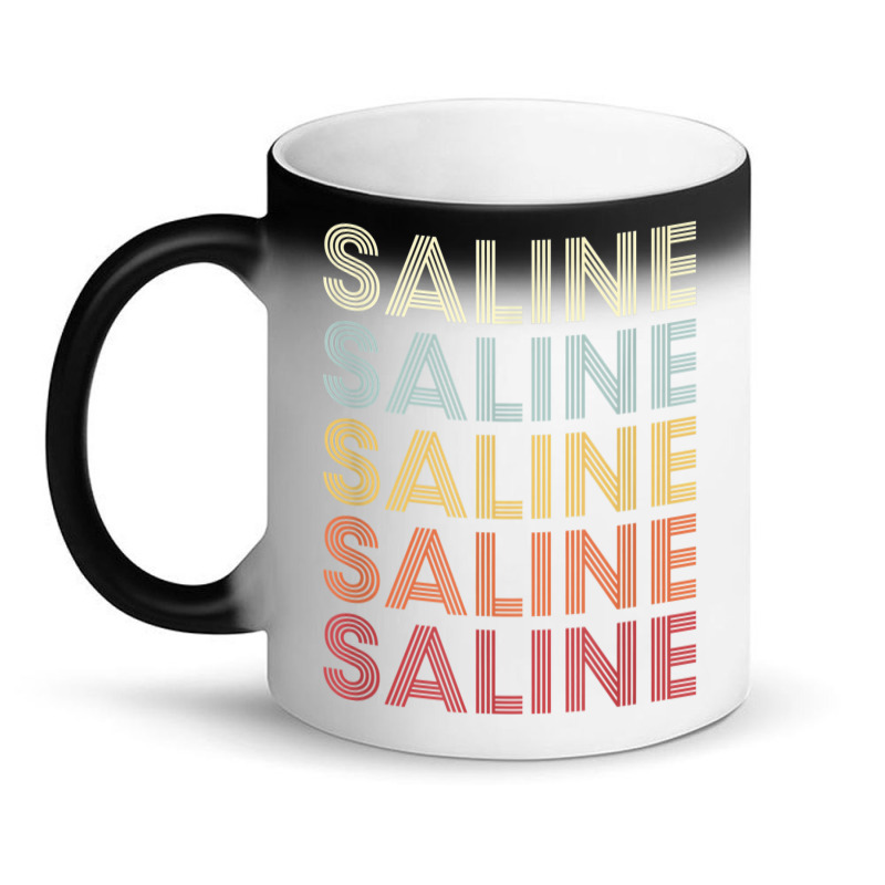 Saline Michigan Saline Mi Retro Vintage Text Magic Mug | Artistshot