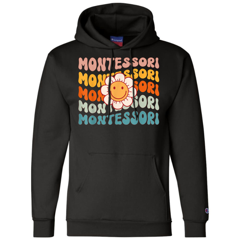 Montessori Teacher Daisy Colorful T Shirt Champion Hoodie | Artistshot