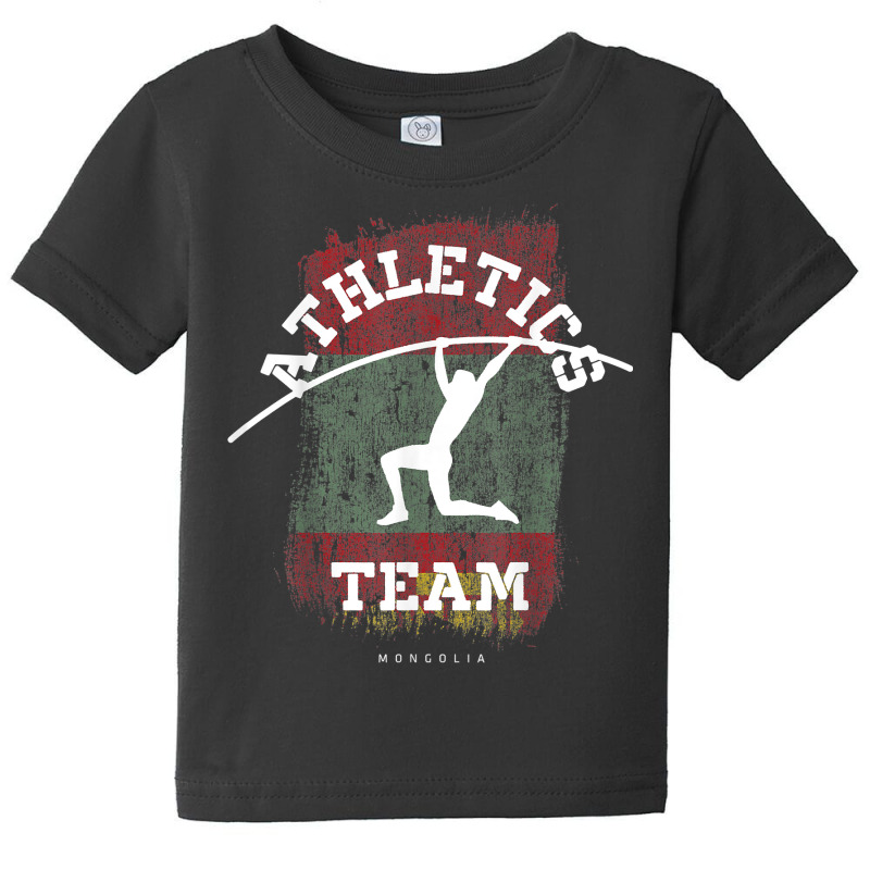 Pole Vault Mongolia Athletics Sports Player T Shirt Baby Tee by klaasmis | Artistshot