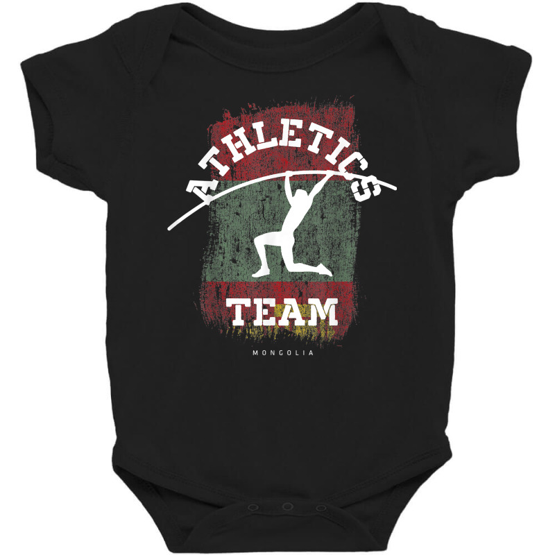 Pole Vault Mongolia Athletics Sports Player T Shirt Baby Bodysuit by klaasmis | Artistshot