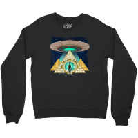 Ancient Astronaut Egyptian Pyramid Alien Conspiracy Theory Crewneck Sweatshirt | Artistshot