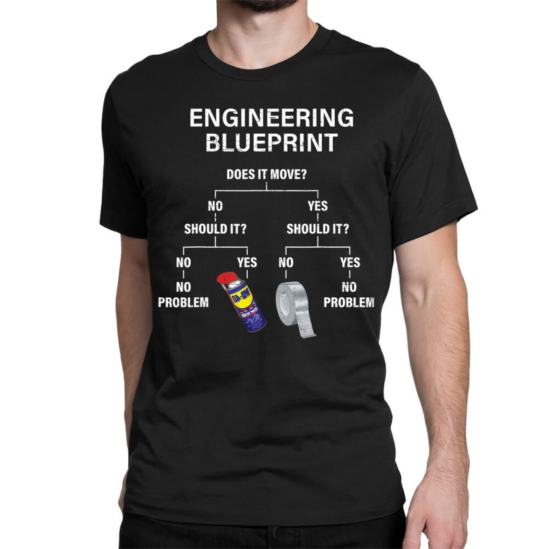 My Engineering Blueprint Engineer Classic T-shirt by cm-arts | Artistshot